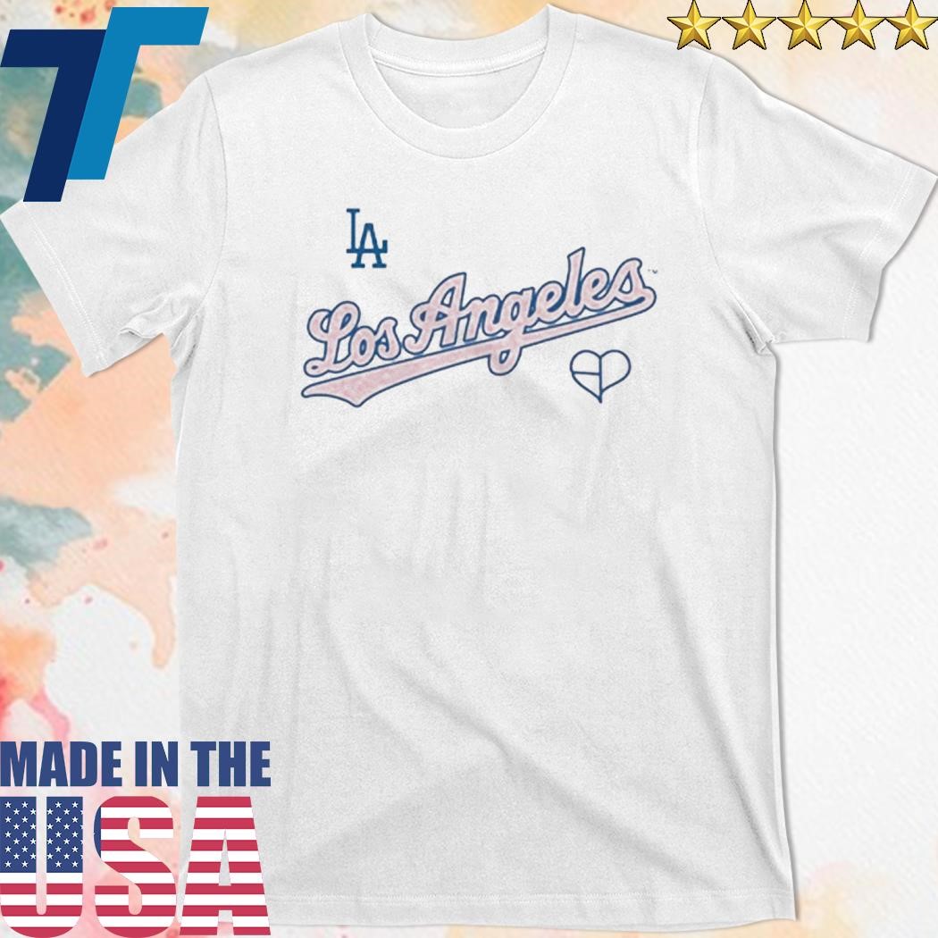 Tシャツ・カットソー [BLACKPINK]MITCHELL&NESS X BLACKPINK DODGERS TEE - WHITE Los Angeles Dodgers Mitchell & Ness x BLACKPINK T-Shirt